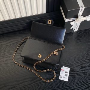 Image_20250114224108 Medium Classic Flap Bag 23cm Black Caviar Calfskin Gold Hardware