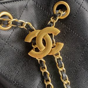 25C Hobo Bag 31cm Black Calfskin