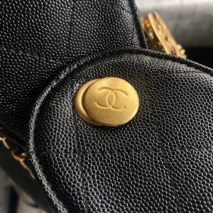 25C Hobo Bag 31cm Black Calfskin