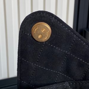 25C Hobo Bag 30cm Black Deerskin