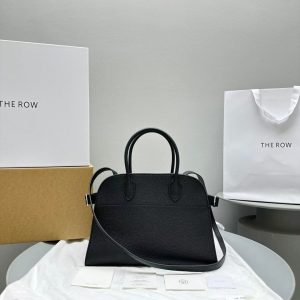 Image_20250209160531 The Row Margaux 32cm Black Grained Calfskin
