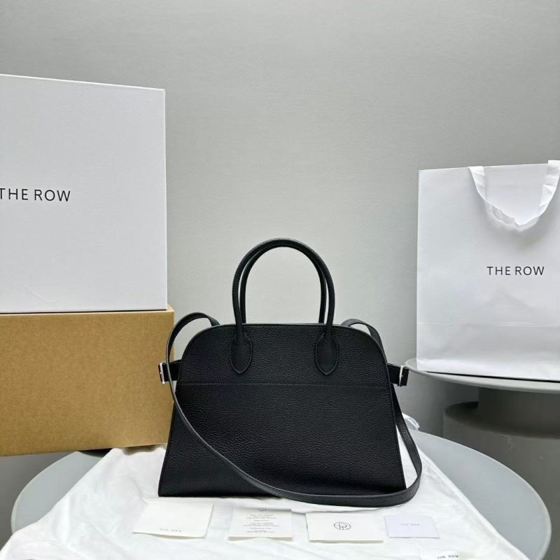 Image_20250209160531 The Row Margaux 32cm Black Grained Calfskin