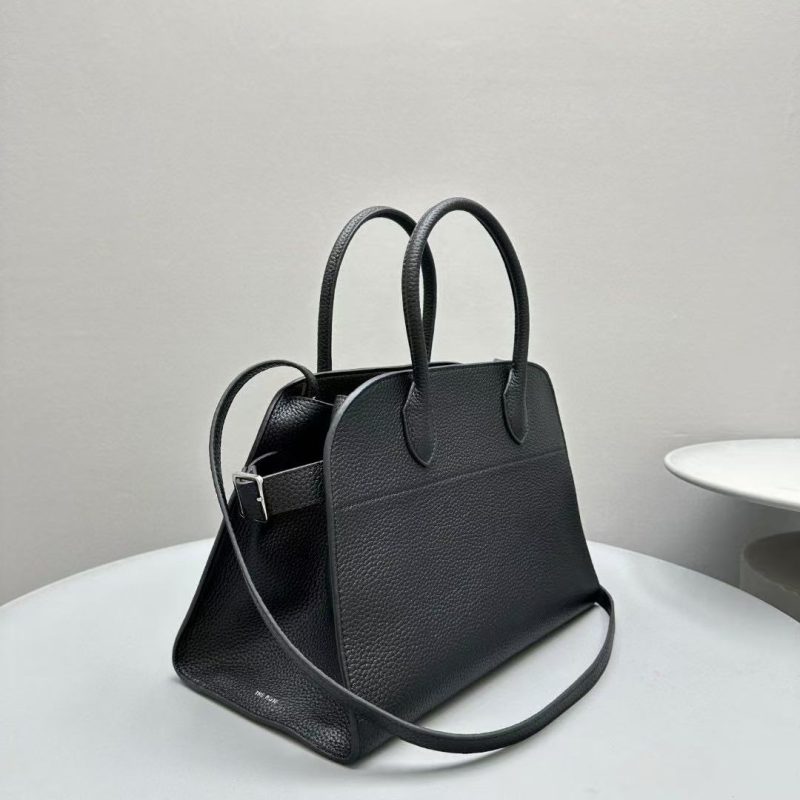 Image_20250209160544 The Row Margaux 32cm Black Grained Calfskin