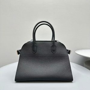 Image_202502091605441 The Row Margaux 32cm Black Grained Calfskin