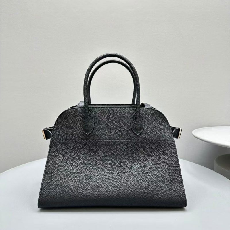 Image_202502091605441 The Row Margaux 32cm Black Grained Calfskin