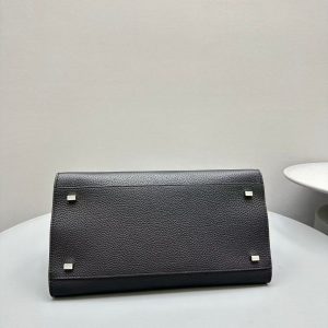 Image_20250209160545 The Row Margaux 32cm Black Grained Calfskin