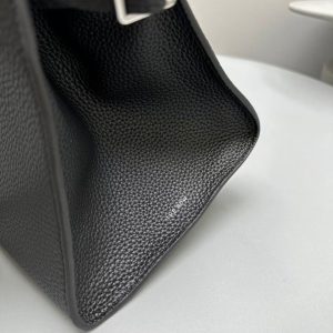 Image_20250209160546 The Row Margaux 32cm Black Grained Calfskin
