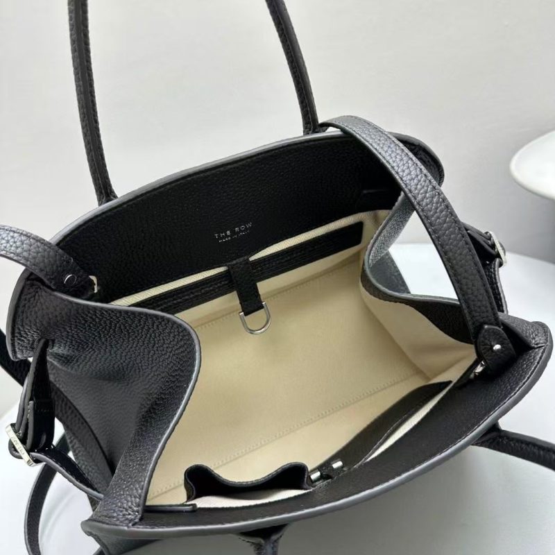 Image_202502091605461 The Row Margaux 32cm Black Grained Calfskin