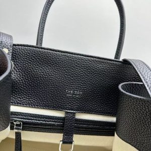 Image_20250209160548 The Row Margaux 32cm Black Grained Calfskin