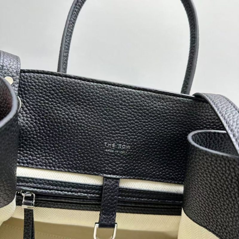 Image_20250209160548 The Row Margaux 32cm Black Grained Calfskin