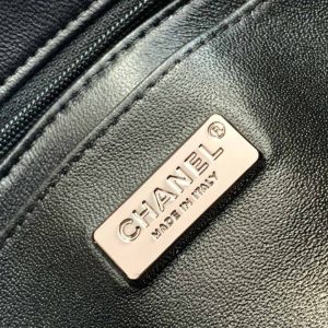 24K Flap Bag 20cm Sequin Black