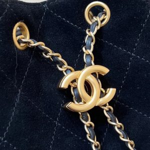 CC 25C Hobo Bag 30cm Black Suede