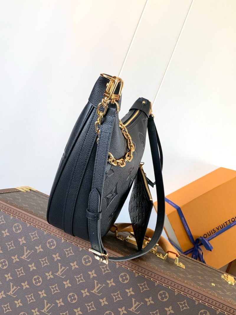 LV hobo Loop Bag 38cm Black Monogram Empreinte Leather