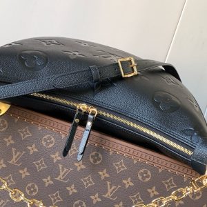 LV hobo Loop Bag 38cm Black Monogram Empreinte Leather