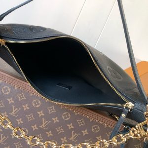 LV hobo Loop Bag 38cm Black Monogram Empreinte Leather