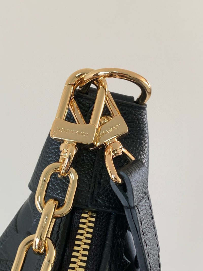 LV hobo Loop Bag 38cm Black Monogram Empreinte Leather