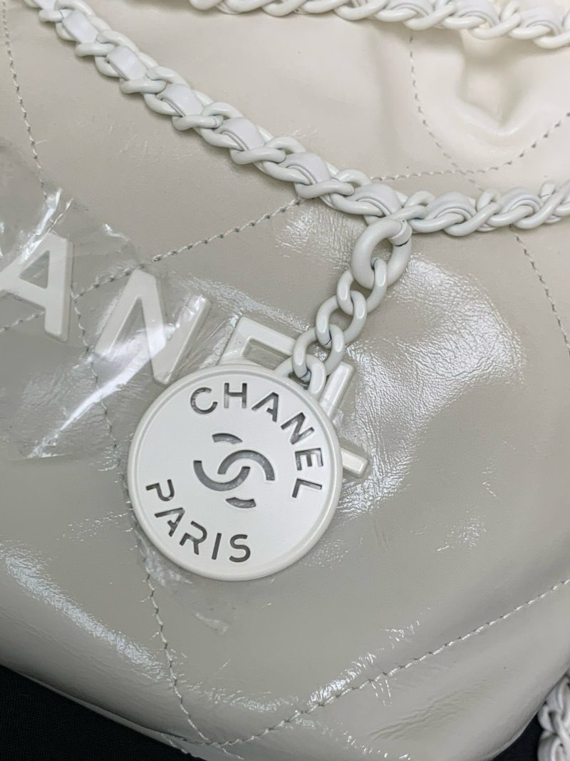 CC 22 ANTIBA HOBO BAG WHITE 23CM LAMBSKIN