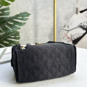 CC 25C Hobo Bag 30cm Black Denim
