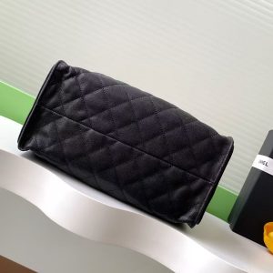 CC 25C Hobo Bag 30cm Black Grained Calfskin