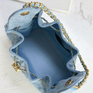 CC 25C Hobo Bag 30cm Light Blue Denim