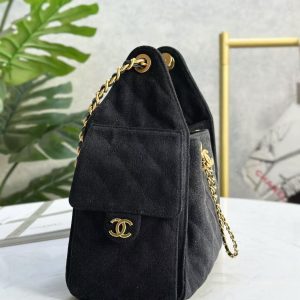 CC 25C Hobo Bag 30cm Black Denim