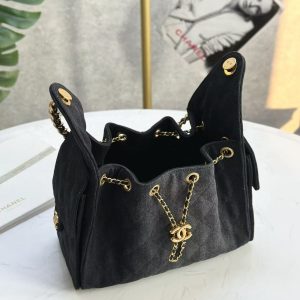 CC 25C Hobo Bag 30cm Black Denim