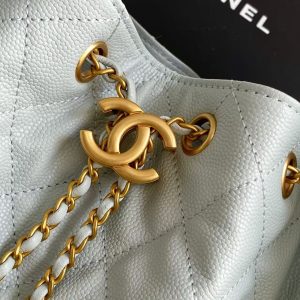 CC 25C Hobo Bag 30cm Light Blue Grained Calfskin