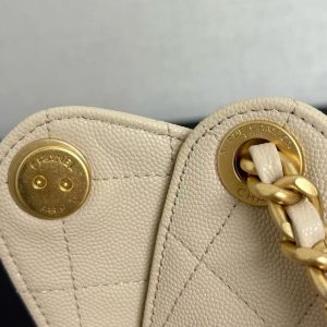 CC 25C Hobo Bag 30cm Beige Grained Calfskin