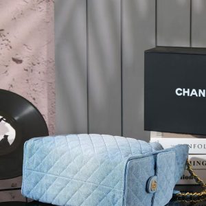 CC 25C Hobo Bags 40cm Light Blue Denim