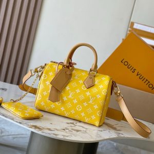 speedy p9 bandouliere 25cm yellow calfskin