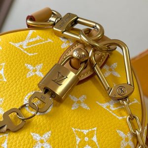 speedy p9 bandouliere 25cm yellow calfskin
