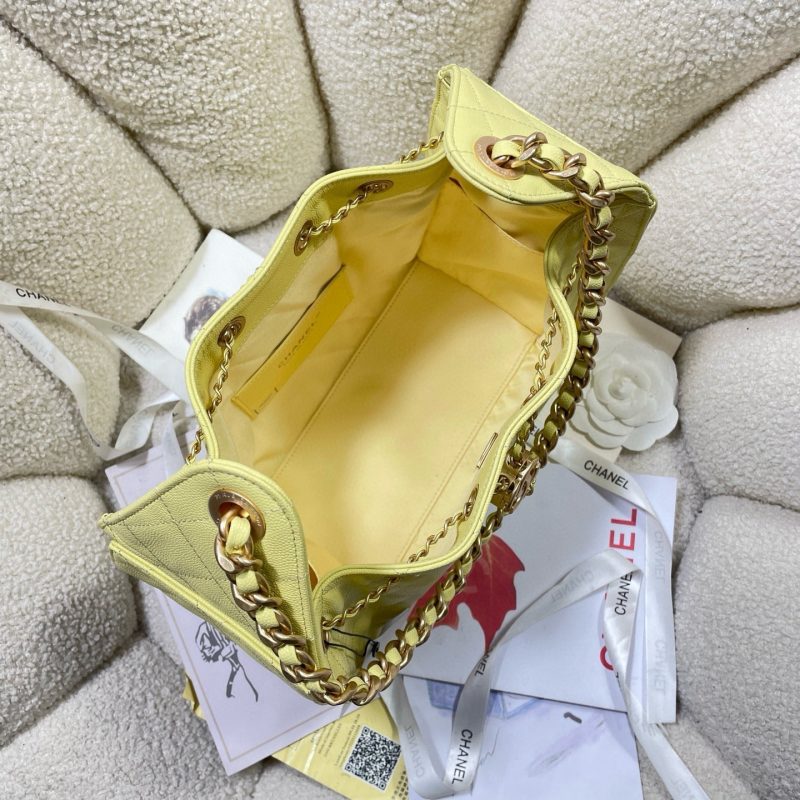 Image_20250705085422 CC 25C Hobo Bags 26cm Light Lemon Yellow Calfskin