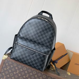 Lv Discovery 38cm Backpack Black Monogram Eclipse Canvas And Cowhide