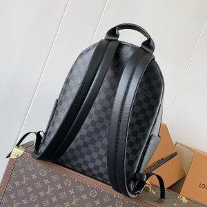Lv Discovery 38cm Backpack Black Monogram Eclipse Canvas And Cowhide