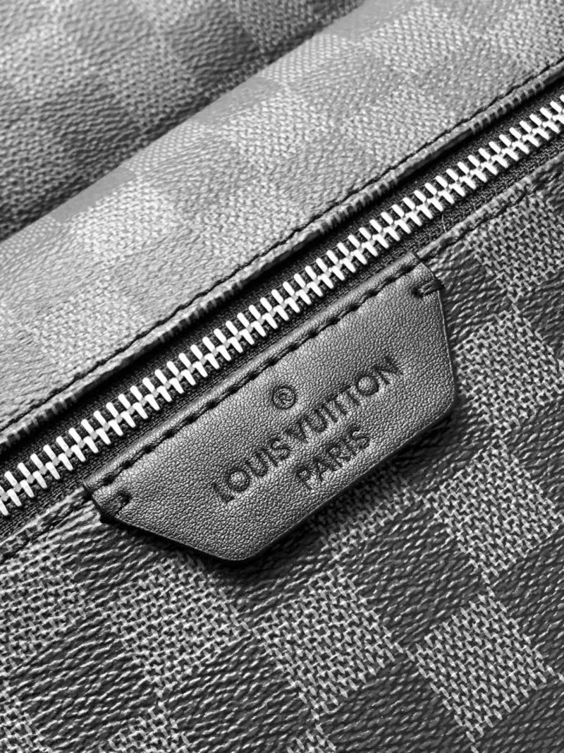 Lv Discovery 38cm Backpack Black Monogram Eclipse Canvas And Cowhide