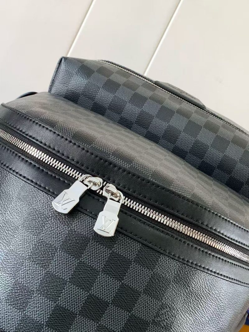 Lv Discovery 38cm Backpack Black Monogram Eclipse Canvas And Cowhide