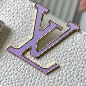 LV x TM Capucines BB 21cm Bag White mix colors Taurillon Cowhide leather