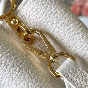 LV x TM Capucines BB 21cm Bag White mix colors Taurillon Cowhide leather