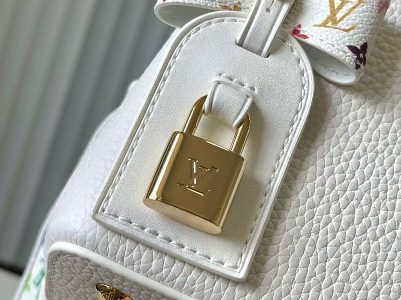 LV x TM Capucines BB 21cm Bag White mix colors Taurillon Cowhide leather