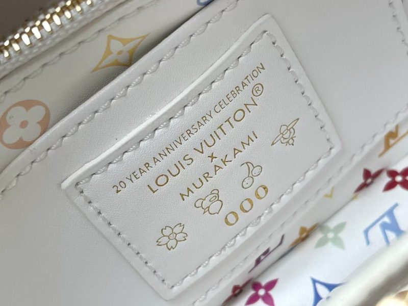 LV x TM Capucines BB 21cm Bag White mix colors Taurillon Cowhide leather