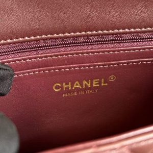 Chanel 20cm Bag Burgundy Lambskin