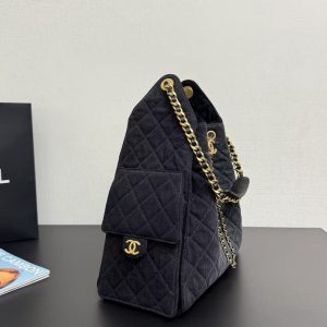 CC 25C Hobo Bag 40cm Black Denim