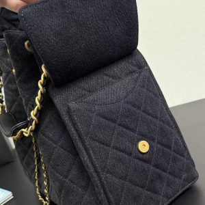 CC 25C Hobo Bag 40cm Black Denim