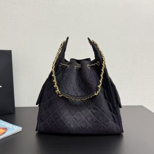 CC 25C Hobo Bag 40cm Black Denim