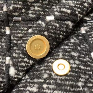 Chanel Hobo 39cm Bag Black Gray Tweed