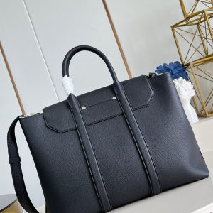 LV Georges Tote MM 41cm Black Cowhide