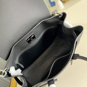 LV Georges Tote MM 41cm Black Cowhide