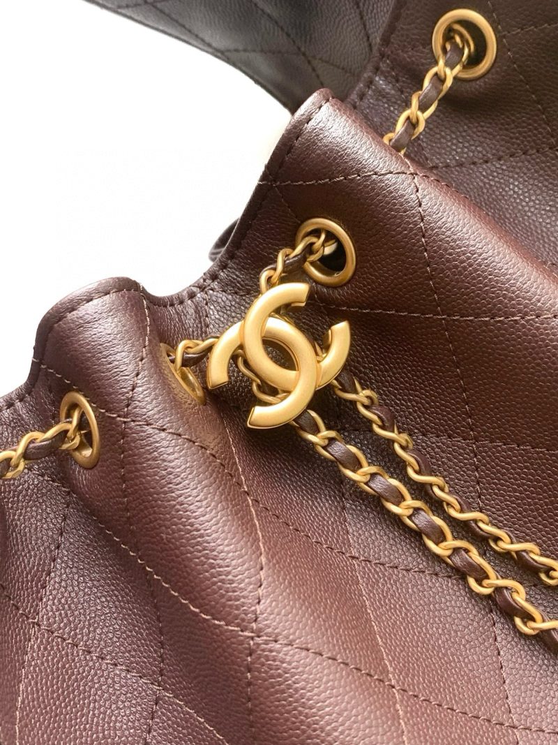 CC 25C Hobo Bag Chocolate Brown Grained Calfskin