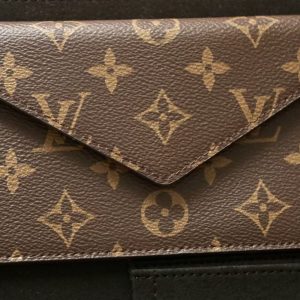 LV Mark Folder Monogram Reverse Coated Canvas Calfskin