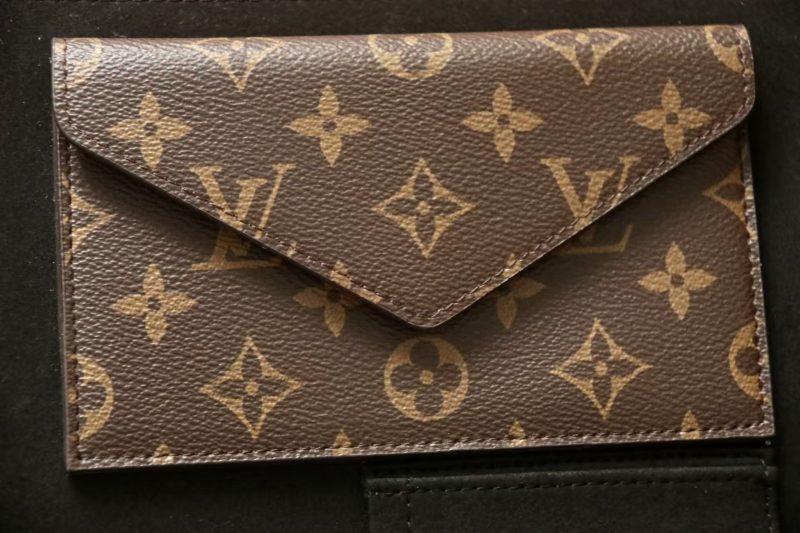 LV Mark Folder Monogram Reverse Coated Canvas Calfskin